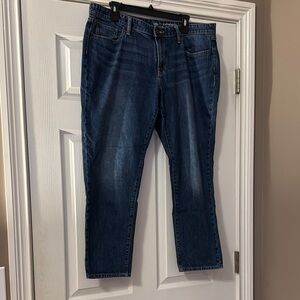 GAP Factory Women's Boyfriend Jeans - Dark Blue
